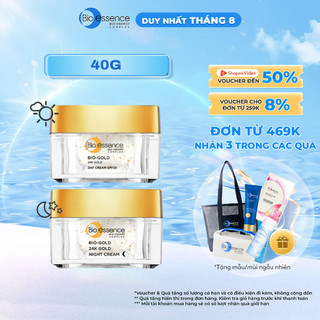 Kem dưỡng da ngăn ngừa lão hóa ban đêm Bio-Essence Bio-Gold Bio-Essence Gold Day Cream chiết xuất vàng 24k 40g