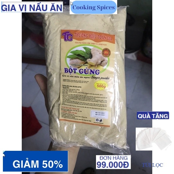 500gr Bột gừng xay nguyên chất