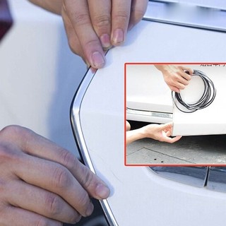 10 mét Nẹp viền chữ u mạ crom bảo vệ xe ô tô, nẹp viền cửa mạ crom trang trí và chống xước viền cửa ô tô
