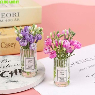 Dây GIỚI HẠN Mô Phỏng Chậu Cây Mô Hình Thủ Công DIY Để Bàn Trang Trí Cho 1: 12 Thu Nhỏ Đồ Chơi Trẻ Em Giả Vờ Chơi Đồ Chơi Búp Bê Mini Trang Trí Nhà