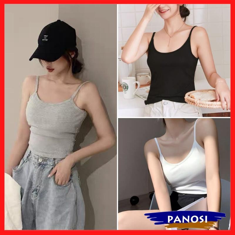 Áo hai dây nữ CÓ MÚT NGỰC chất vải thun gân mát mẻ, cá tính  A543 - PANOSI | BigBuy360 - bigbuy360.vn