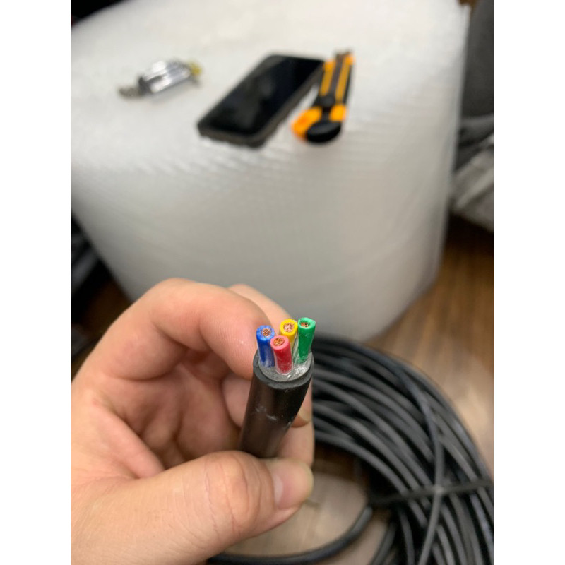 dây điện 4 lõi 2.5. Dây cáp 4cx2.5 lõi đồng 100%