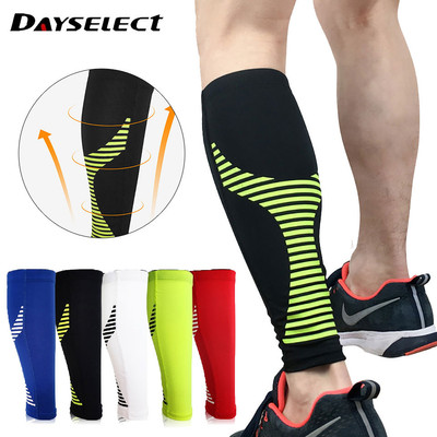 Dayselect 1 Miếng Bảo Vệ Chân Thể Thao Co Giãn Thoáng Khí Bóng Đá Đi Xe Đạp Chạy Shin Hỗ Trợ Chống Trượt