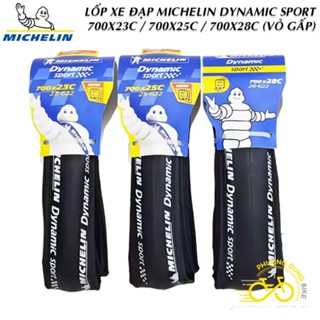 Lốp (Vỏ) Gấp trọc xe đạp MICHELIN DYNAMIC SPORT 700x23C / 700x25C / 700x28C - Mẫu Gấp (1Cái)