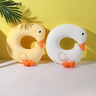 Gối hình chữ U JURHOMIE, Gối cổ hoạt hình thêu, Hạt xốp ngỗng lớn dễ thương Gối du lịch tại nhà