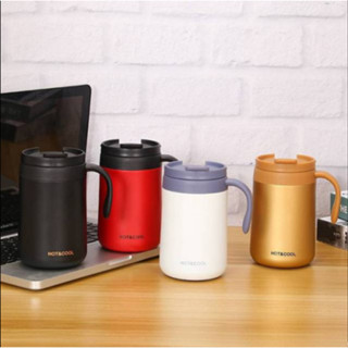 Ly giữ nhiệt 500ml  cốc giữ nhiệt inox 304 , có tay cầm và nắp đậy giữ nhiệt, giữ nóng 6h