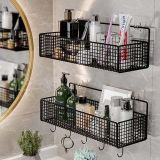 Kệ Đựng Đồ Nhà Tắm Dán Tường Hình Chữ Nhật (K39), Kệ Nhà Tắm, Kệ Thép Cao Cấp Không Rỉ Siêu Chắc Kèm Miếng Dán