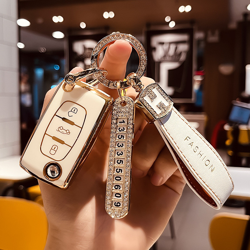 Thích hợp cho Peugeot 308 Chìa Khóa 207 Logo 408 Xe 307 Cao Cấp 508 Gói 301 Vỏ 3008 Khóa Phong Cách 