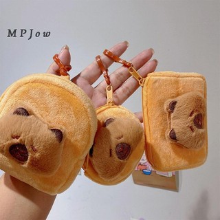 MPJow Dễ Thương Capybara Sang Trọng Ví Đựng Tiền Xu Dây Kéo Thay Đổi Ví Có Móc Khóa Tai Nghe Nhỏ Túi Môi Ví Túi Đựng Tiền Trẻ Em Quà Tặng Tốt