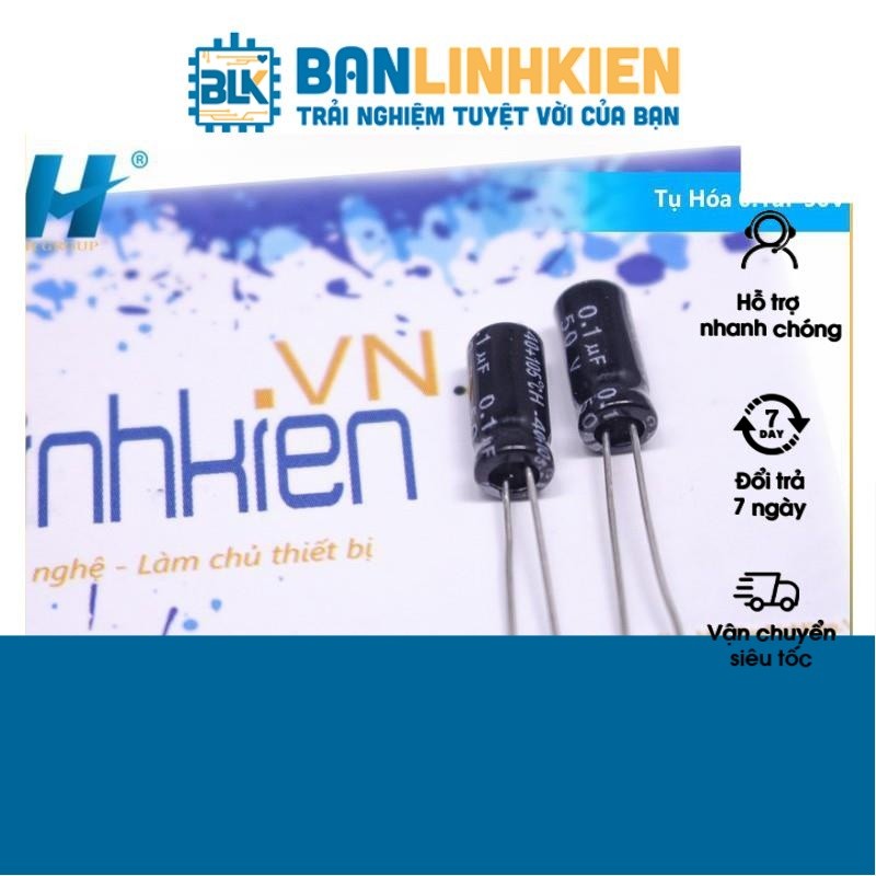 Tụ Hóa 0.1uF 50V (10 Chiếc)