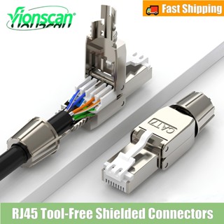 Đầu nối RJ45 không cần dụng cụ Vioncan, không cần dụng cụ để lắp đặt cáp CAT8 CAT7 CAT6A Cắm mạng