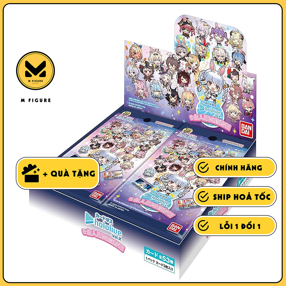 THẺ BÀI Carddass Hololive Vol. 2 ~ All Human Rabbits Plan (Bandai) PACK CARD CHÍNH HÃNG