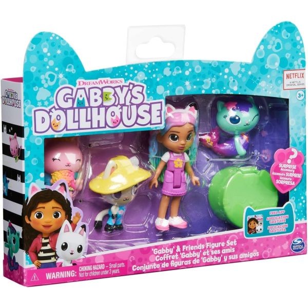 Búp bê Gabby và những người bạn kèm hộp bất ngờ 6065350 Gabby's Dollhouse Friends Figure Pack