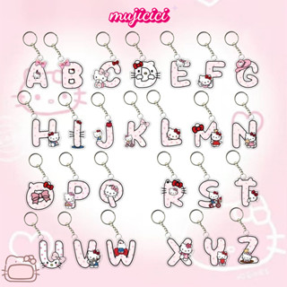  🍟mujicici🍟Chữ Cái Tiếng Anh Móc Khóa Hello Kitty Móc Khóa Cặp Đôi Móc Khóa Lời Chúc Tốt Nhất Móc Khóa Người Bạn Quà Tặng 