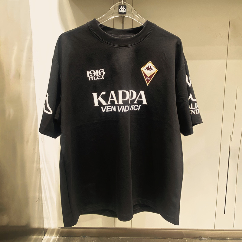 Kappa Áo Thun Thể Thao Nam 100% Cotton, Cổ Tròn, Tay Ngắn