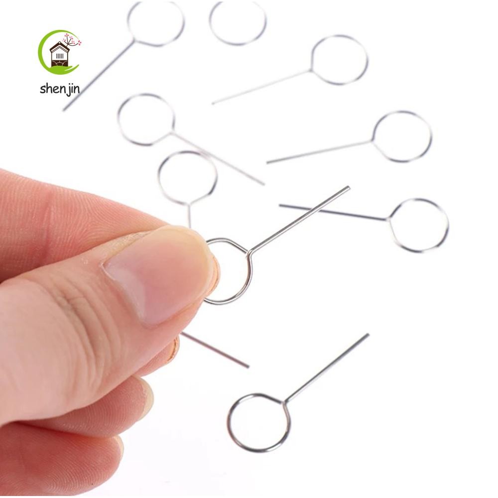 SHENJIN Khay đựng thẻ Sim Ejector Pin Ejector Điện thoại Công cụ chìa khóa Kim loại Điện thoại Sử dụ