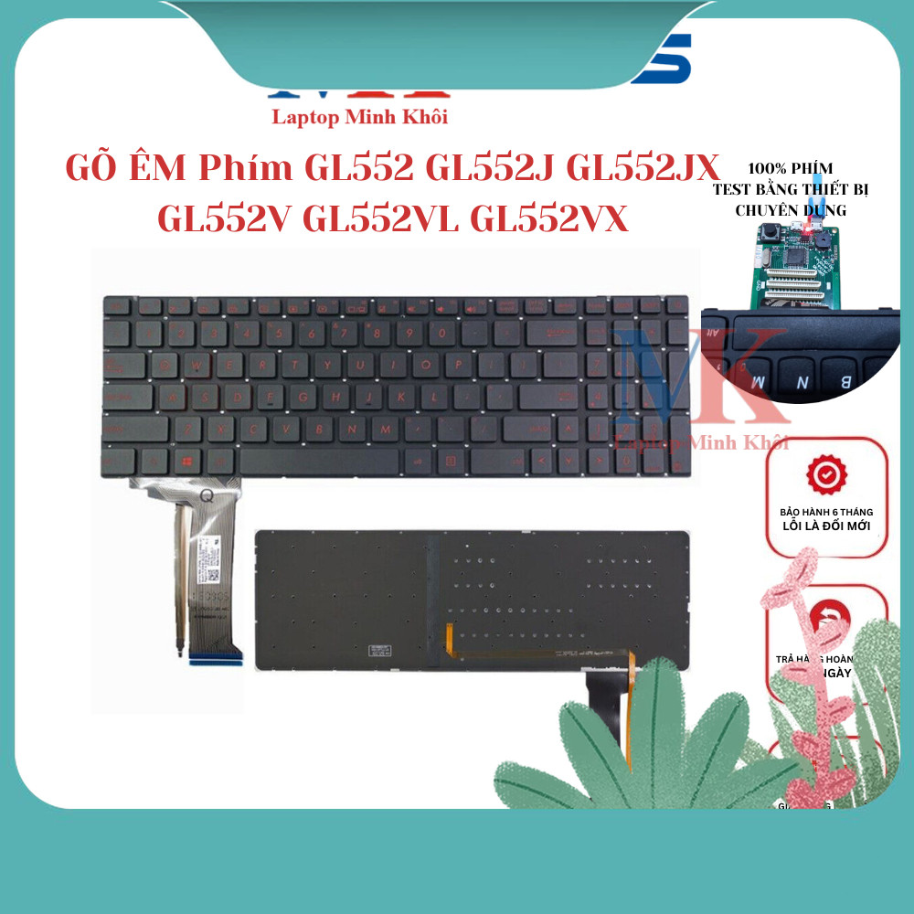 Bàn Phím Laptop Asus GL552 GL552J GL552JX GL552V GL552VL GL552VX RED Backlit