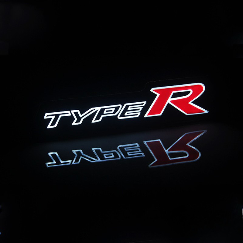 LT 1X TYPE-R Logo Đèn LED Lưới Tản Nhiệt Trước Huy Hiệu Cho Xe Honda