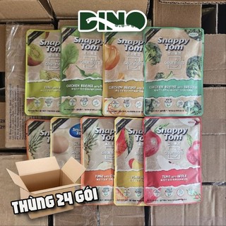 [Thùng 24 Gói] Pate Snappy Tom Trái Cây Cho Mèo Goumers 70gr Cao Cấp Thơm Ngon 11 Vị Đa Dạng