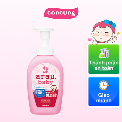 Nước rửa bình Arau Baby bình 500ml