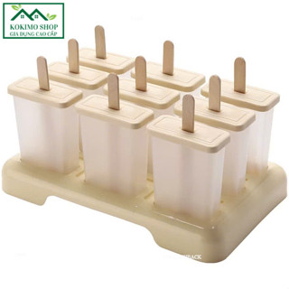  Khay khuôn làm kem vuông 6-9 ô nhựa Việt Nhật cao cấp chất liệu nhựa nguyên sinh PP an toàn sức khỏe 
