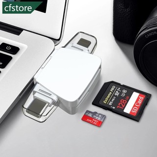 Cfstore Đầu đọc thẻ đa chức năng Máy tính di động Bộ chuyển đổi đa năng có thẻ đọc Nghe chức năng sạc nhạc I3Z7