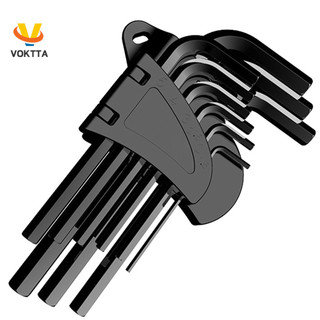 Voktta 9 CÁI Bộ cờ lê lục giác bên trong Bộ cờ lê lục giác đầu bi ngắn Bộ cờ lê lục giác bên trong
