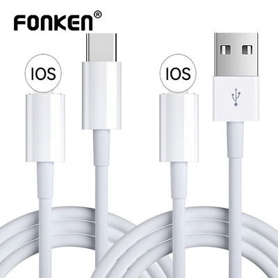 Cáp Fonken PD 20W USB C sang iOS Cáp sạc điện thoại Dây sạc nhanh cho iPh 14 13 12 Pro Max 1m / 2m