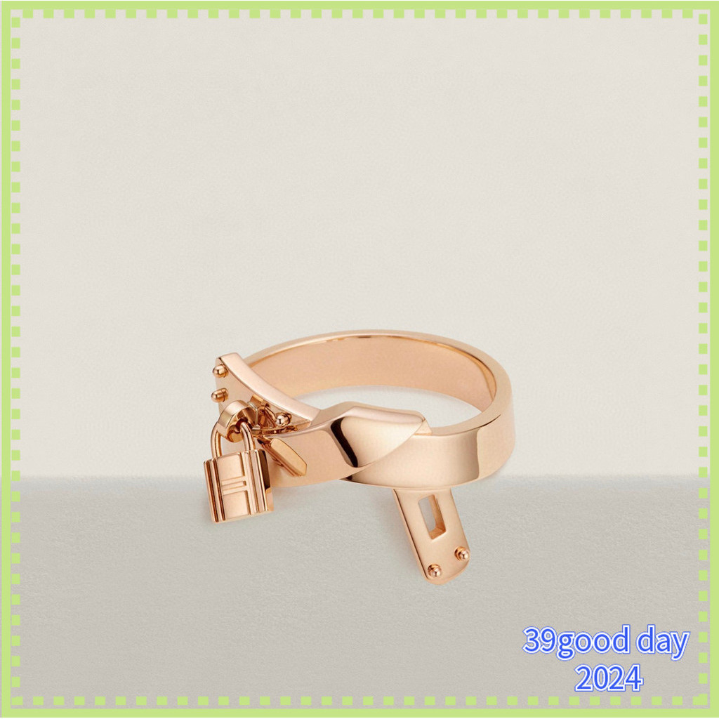 [H-home-ermes] Nhẫn khóa trơn 1: 1 dành cho nữ / Nhẫn thời trang sang trọng dành cho nữ / 07251