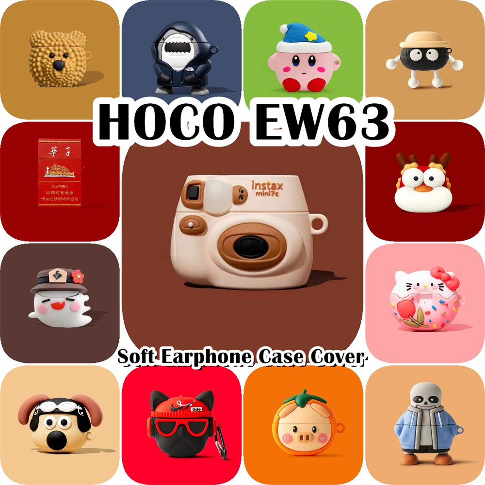 [Còn hàng] Dành cho Ốp lưng HOCO EW63 Phim hoạt hình mát mẻ Vỏ tai nghe silicon mềm Vỏ bọc NO.3