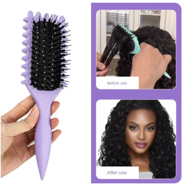 Lewedo Bounce Curl Define Styling Brush Detangling Hair Brush Tangled Hair Lược Định hình Định hình 