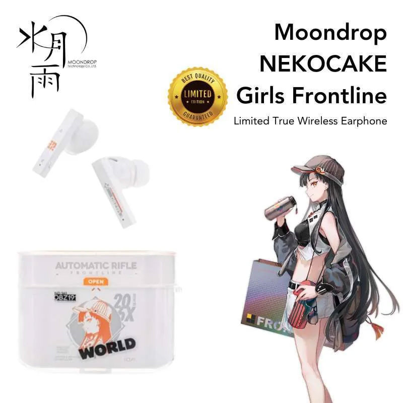 Tai nghe Bluetooth MOONDROP NEKOCAKE GIRL FRONTLINE| Phiên bản giới hạn | NGHE TẠP | Có Mic