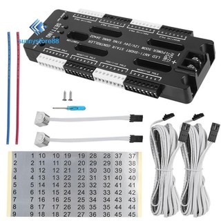 Dành cho cầu thang Dải linh hoạt Cảm biến chuyển động LED trong nhà 32 kênh Độ sáng có thể điều chỉnh DC 12V 24V Bộ điều khiển ánh sáng cầu thang