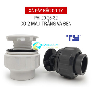 Xả đáy rắc co ty - hút đáy rắc co ty chuyên dụng cho hồ cá phi 25-32