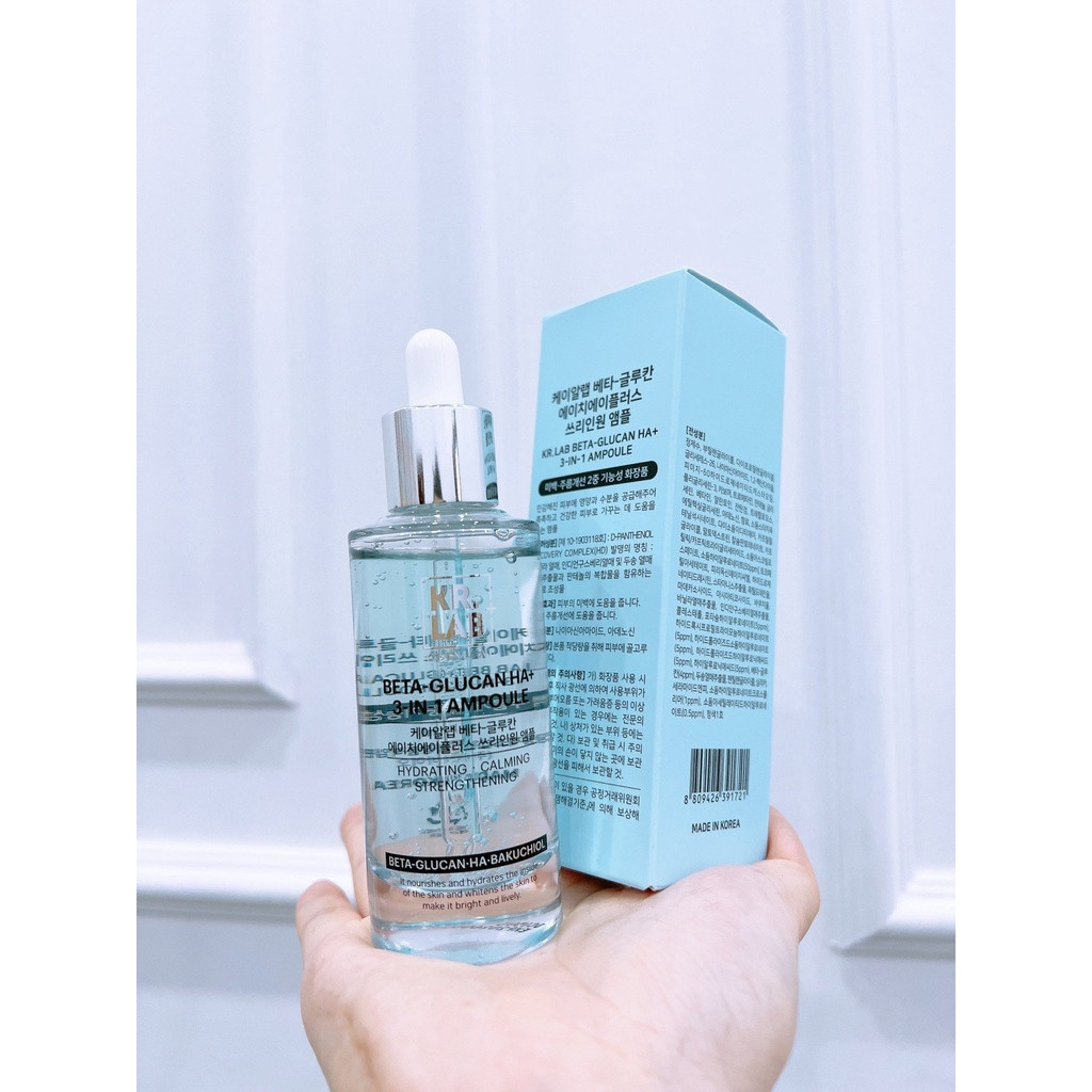 Serum beta glucan HA+ Kr. Lab kem nước dưỡng trắng - MÈO BEAUTY