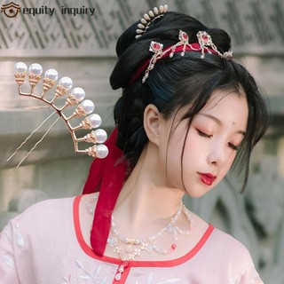 Equity INQUIRY Row Kẹp Tóc Kimono Retro Nữ Cô Dâu Hợp Kim Hình Chữ U Nĩa Tóc
