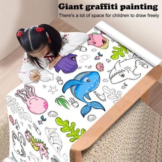 3m Trẻ Em Graffiti Cuộn Giấy Tranh Màu Cuộn Dài Trẻ Em Vẽ Cuộn DIY Z1A6