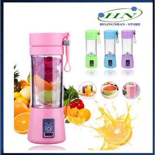 Máy Xay Sinh Tố Sạc Điện Cầm Tay Mini 4 Lưỡi Đa Năng Tiện Lợi và Nhanh Gọn