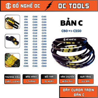 Dây Curoa (Cô Loa) Đai Thang Bản C Thái Lan Hàng Đẹp, Chính Hãng Masuka Từ C80 đến C250 khả năng chịu nhiệt và dầu tốt