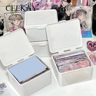 Lu Hàn Quốc Trong Suốt Hộp Bảo Quản Hộp Mù Thẻ Photocard Hộp Bảo Quản Thẻ Ảnh Người Tổ Chức Phân Loại Flip Box tinhj