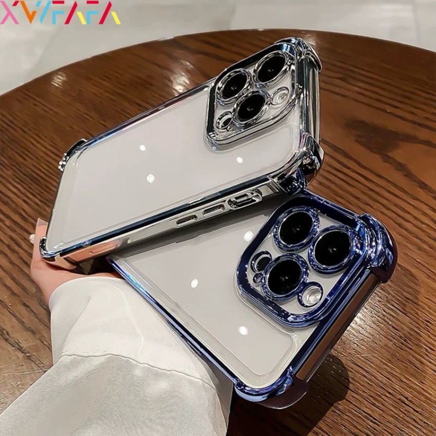 Ốp Điện Thoại Mạ Trong Suốt Cho Infinix Note 40 Pro Hot 40 Pro 40i 30 30i 10S 9 Play Smart 8 7 5 Spark Go 2024 Bảo Vệ Camera Chống Rơi Túi Khí Chống Sốc Vỏ Silicon Mềm