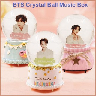 Ha7 KPOP BTS Pha Lê Bóng Hộp Nhạc Bạn Gái Quà Tặng Trang Trí Nhà Cửa Để Bàn Đồ Trang Trí Quà Giáng Sinh Có Thể Làm Tuyết