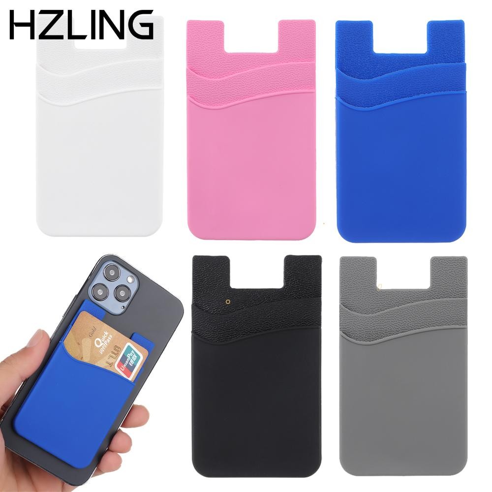 HZLING Ví điện thoại di động Phụ kiện điện thoại di động Silicone Nhãn dán bỏ túi dính đa năng
