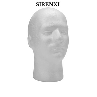 SIRENXI Hình Đầu Người Trưng Bày Tóc Giả 11 "Màu Trắng Đứng