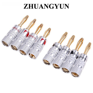 Set 4 Cặp jack Cắm Bắp Chuối Mạ Vàng 24k
 Vn vn vn