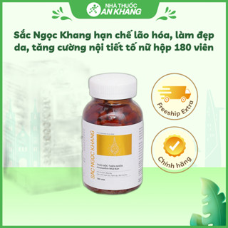 Sắc Ngọc Khang hạn chế lão hóa, làm đẹp da, tăng cường nội tiết tố nữ hộp 180 viên