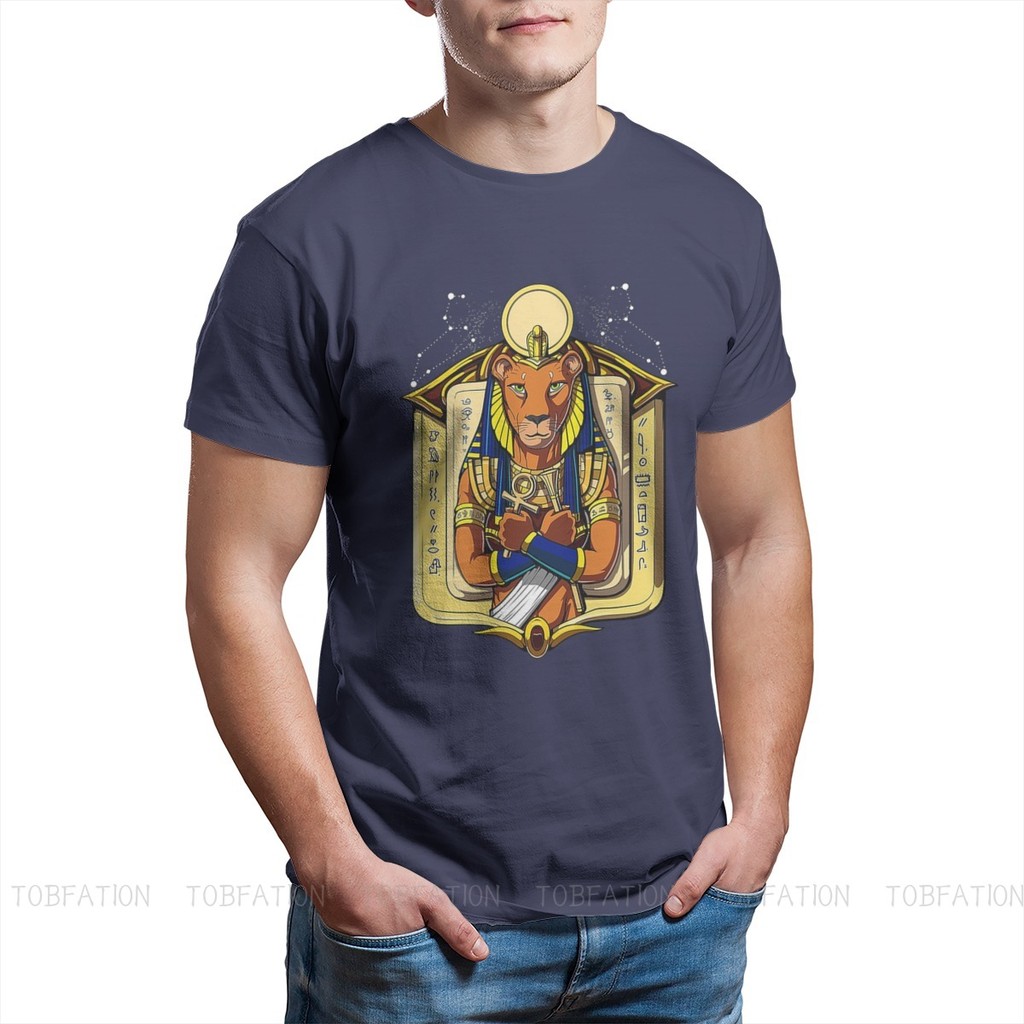 Sekhmet In Hình Cotton Thời Trang Áo Sơ Mi Thần Thoại Ai Cập Cổ Đại Ai Cập Thần Atum Horus Osiris Na
