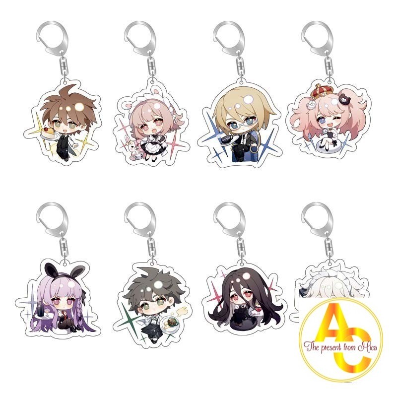 Danganronpa Acrylic Móc Khóa Kirikiri Kyoko Komaeda Nagi Too Enoshima Shield Togami Byakuya thiết bị