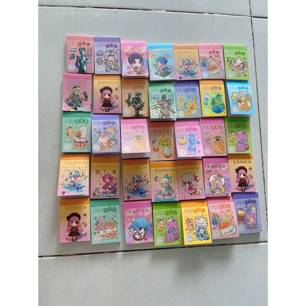 combo 5 Quyển sticker mini, sticker cappy,labubu,gấu dâu, sticker thay đồ công chúa