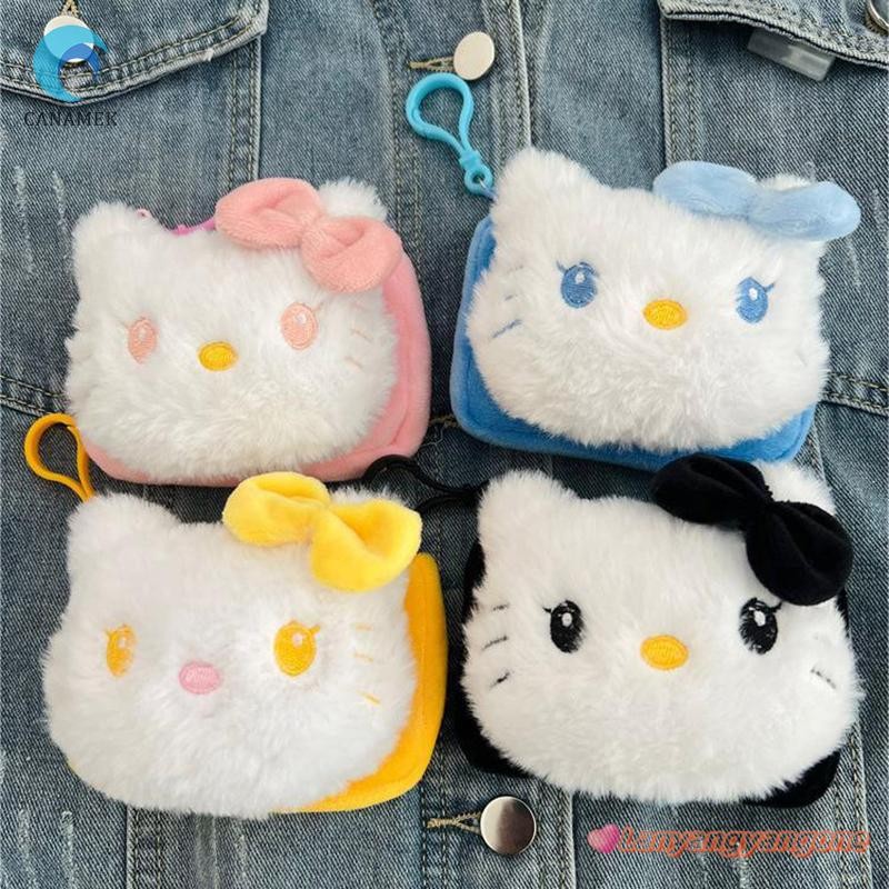 Canamek Sanrio Kawaii Hoạt Hình Sang Trọng Ví Đựng Tiền Xu Cho Bé Gái Đáng Yêu Hello Kitty Đổi Tiền Túi Ch Di Động Tai Nghe Bảo Quản Mới